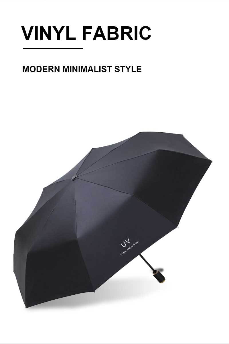 Automatic Umbrella Anti-UV Sun/Rain Windproof 3 Folding Compact Umbrella