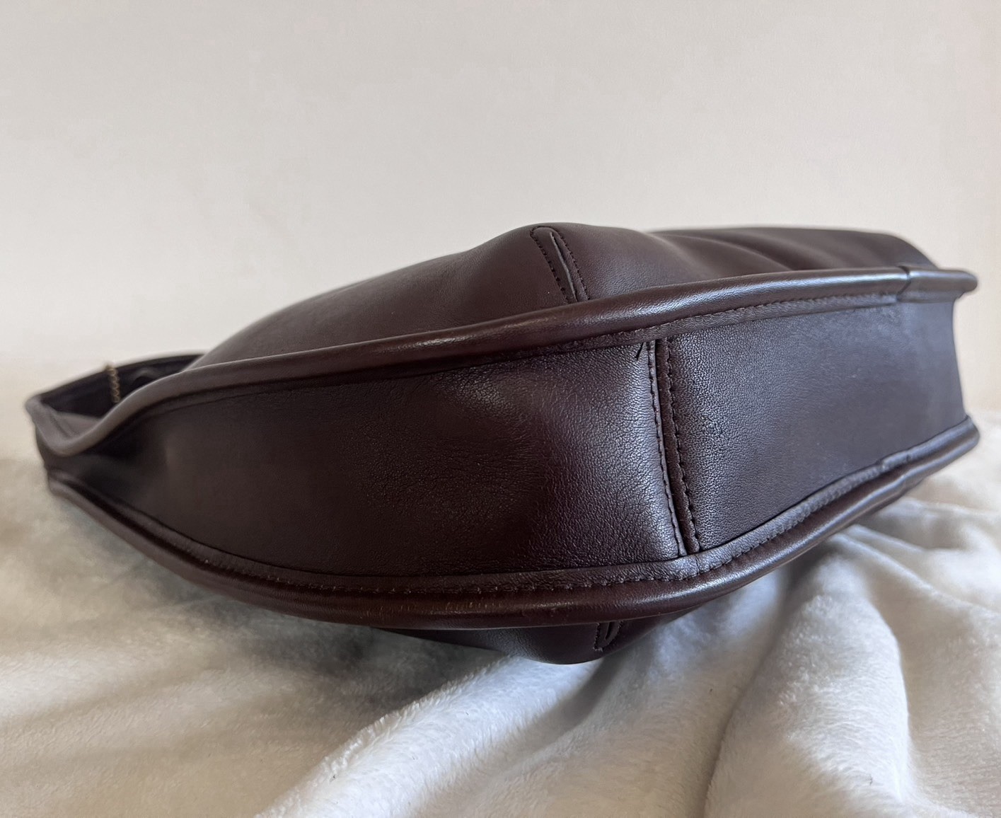 VGUC Vintage Coach 9025 Mahogany Brown Leather Ergo Shoulder Bag Made in USA