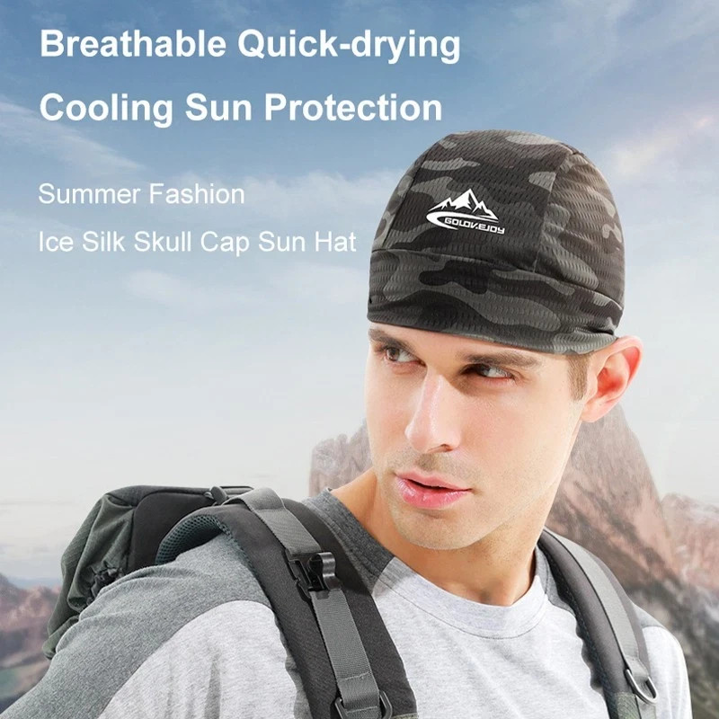 Skull Cap Helmet Liner Sweat Wicking Cycling Cap Beanie Hat Running Cap Headwear