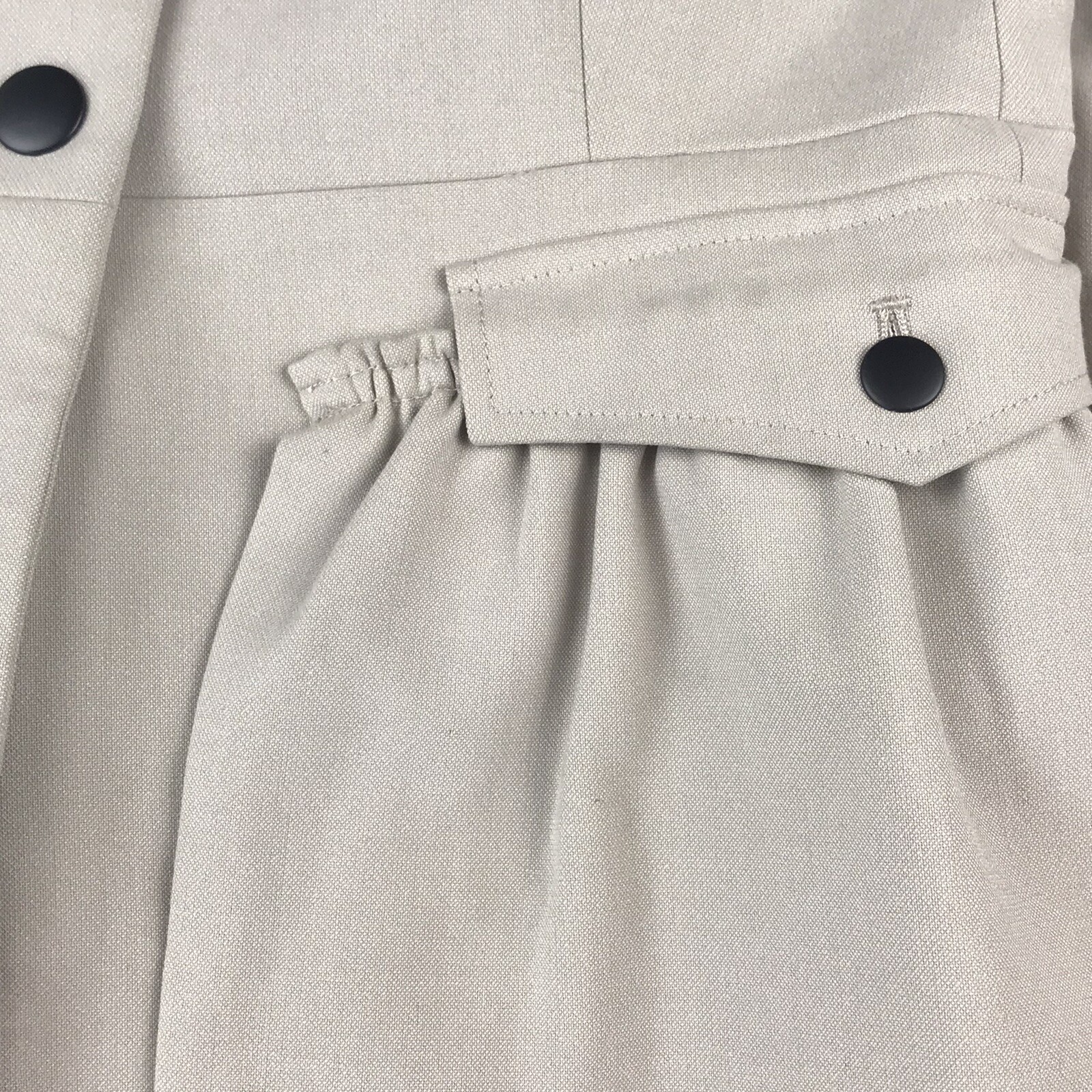 Robert Rodriguez Jacket Women’s 6 Beige Lined Coat Pockets Classy *