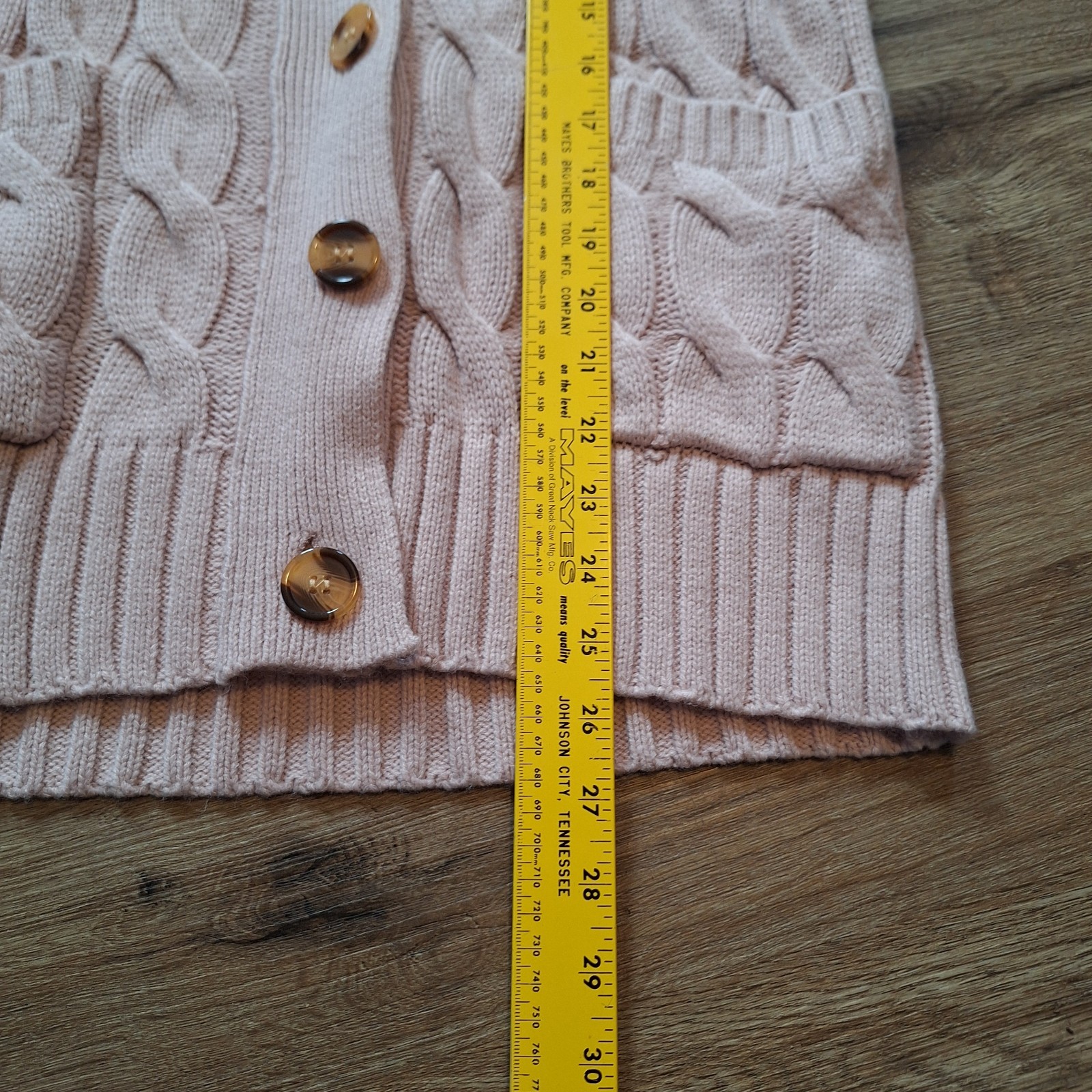 Womens Cable Knit Cardigan S Old Money Cabin Outdoor Fisherman Preppy Layers