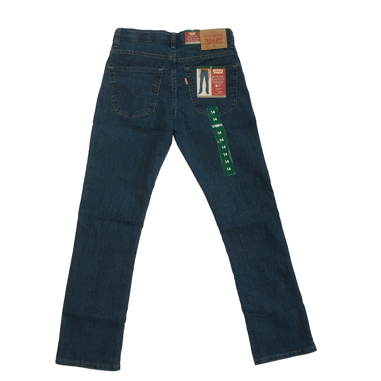 Levi’s 511 Slim Flex Stretch Blue Jeans size 14 Boys NWT