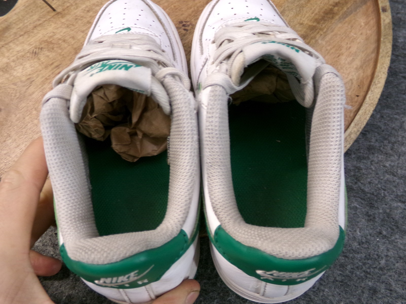 Nike Air Force 1 (GS) White Malachite Green Youth Size 2.5Y Shoes FV5948-103