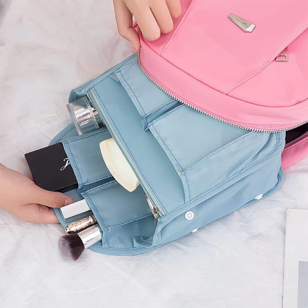 HOYOFO Mini Backpack Organizer 7.7×4.3×10.6 Inch (Pack of 1), Light Blue