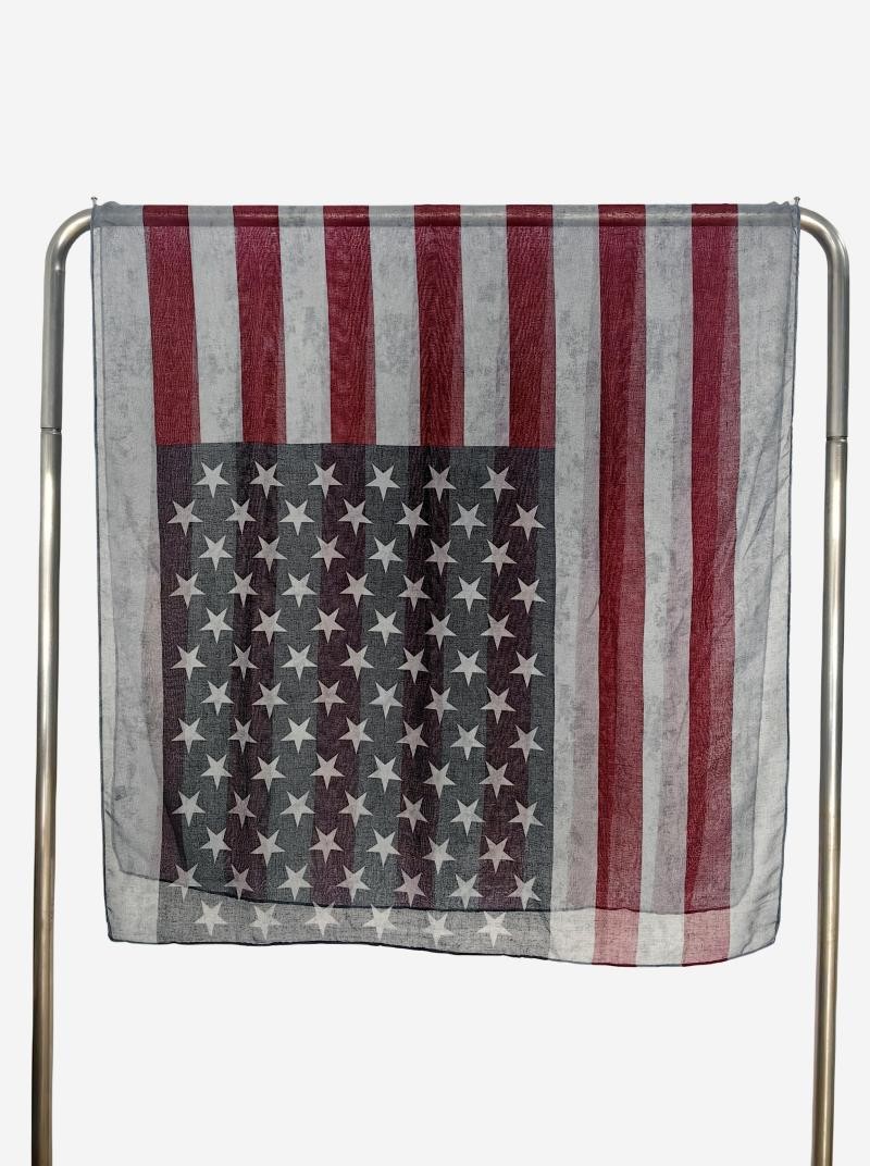 Popular Shawl American Flag Oblong Scarfs Stars Pattern Headscarf Soft Love Gift