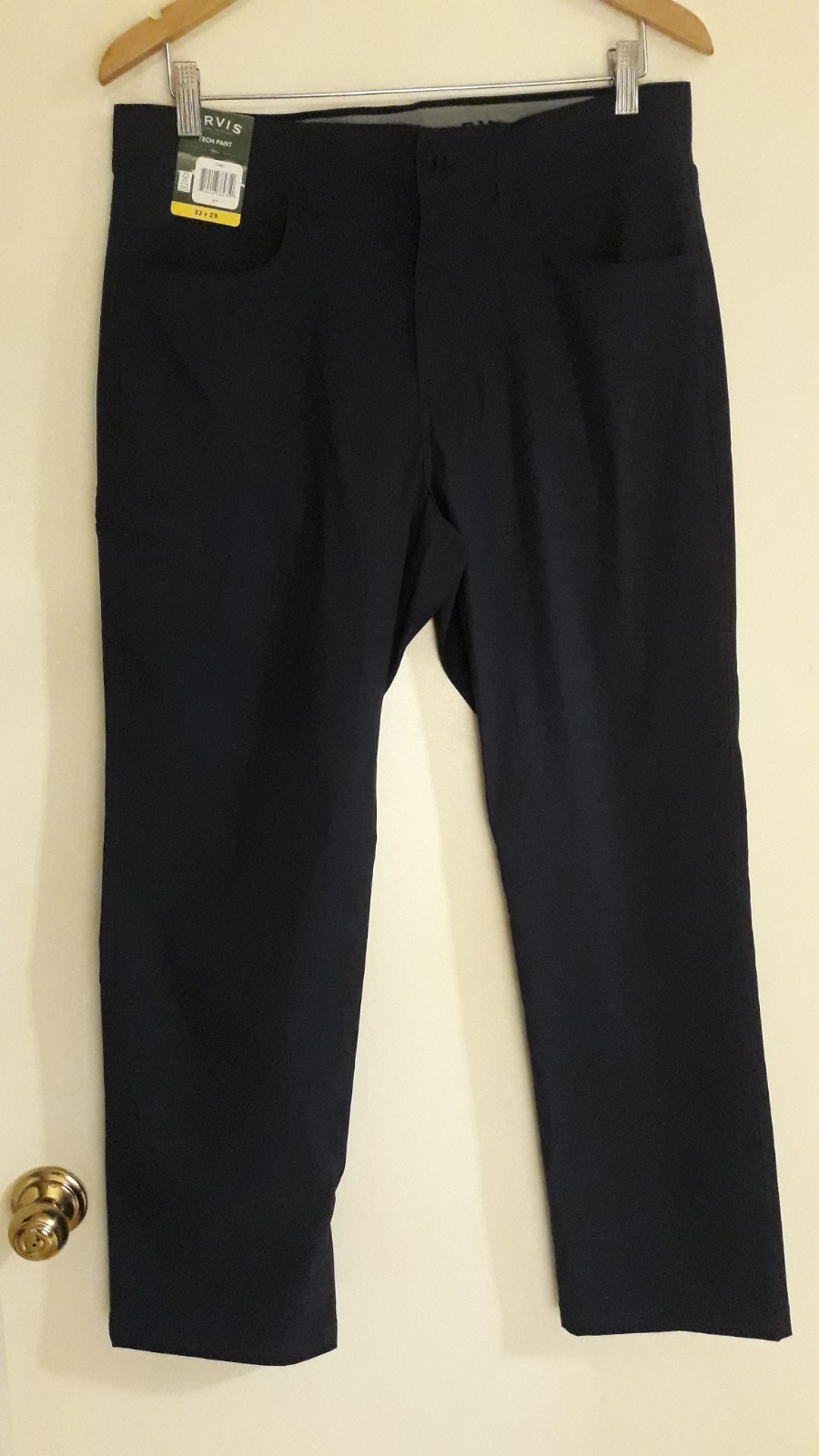 Orvis New Tech pants mens 32×29 blue nylon stretch
