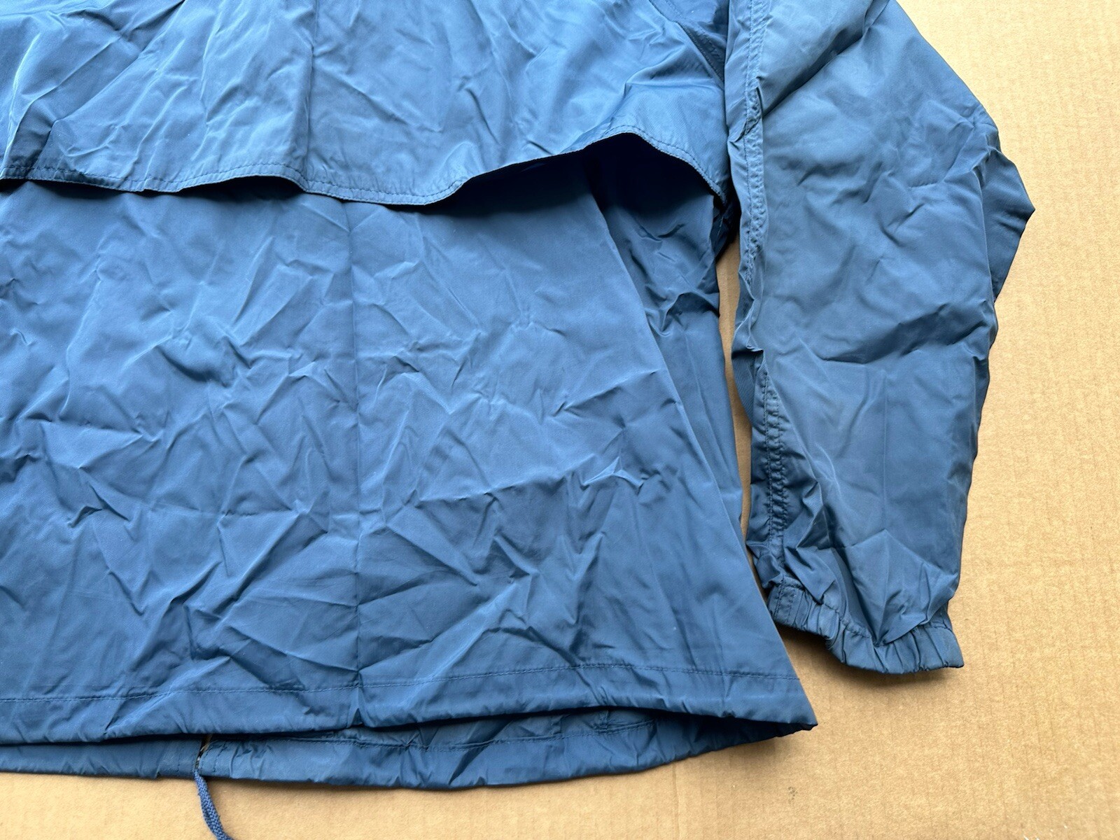 Vintage 90s Woolrich Windbreaker Jacket Mens M Nylon Classic Outdoor Hike Blue