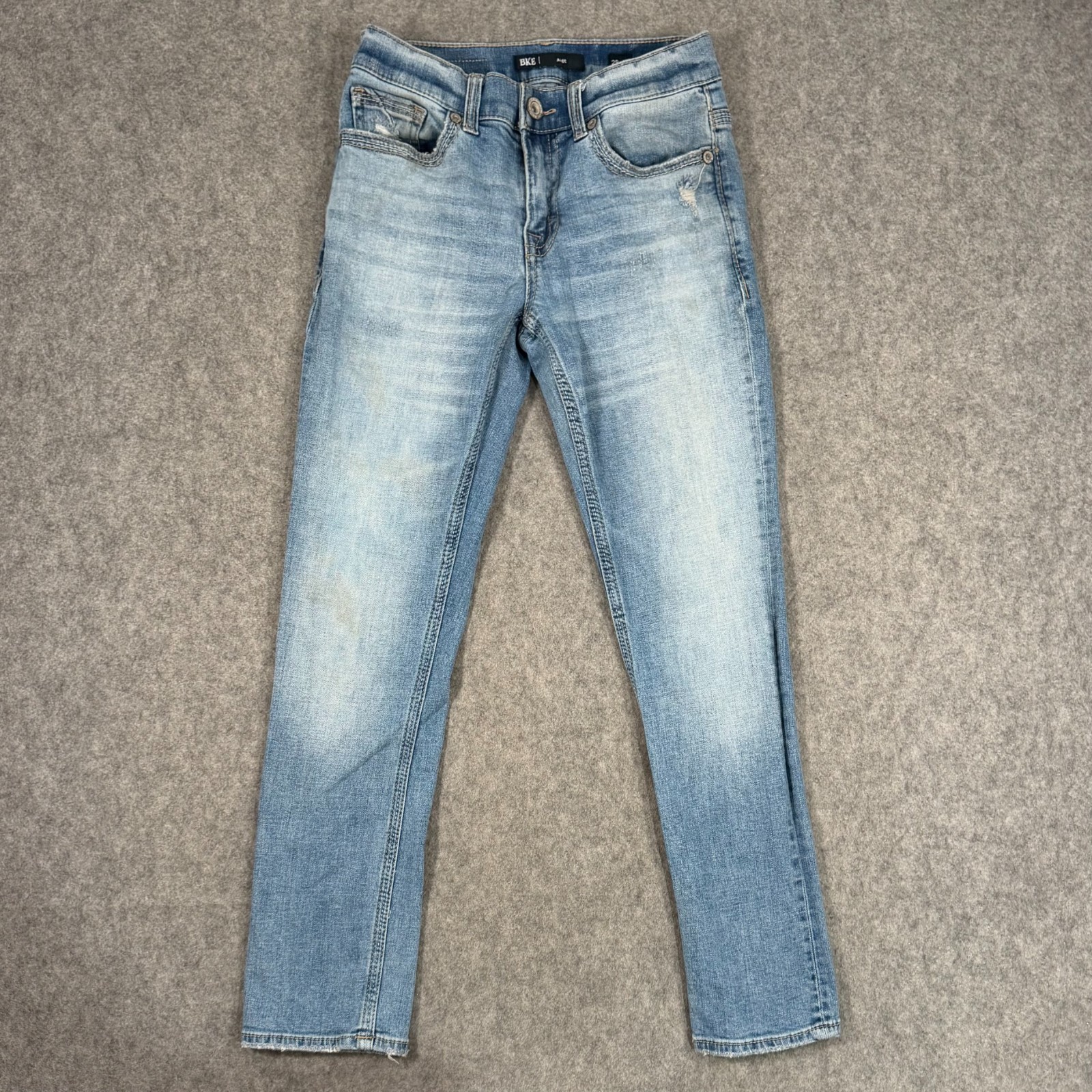 BKE Medium Wash Blue Stretch Denim Alec Slim-Straight Jeans Men’s Size 29×29*
