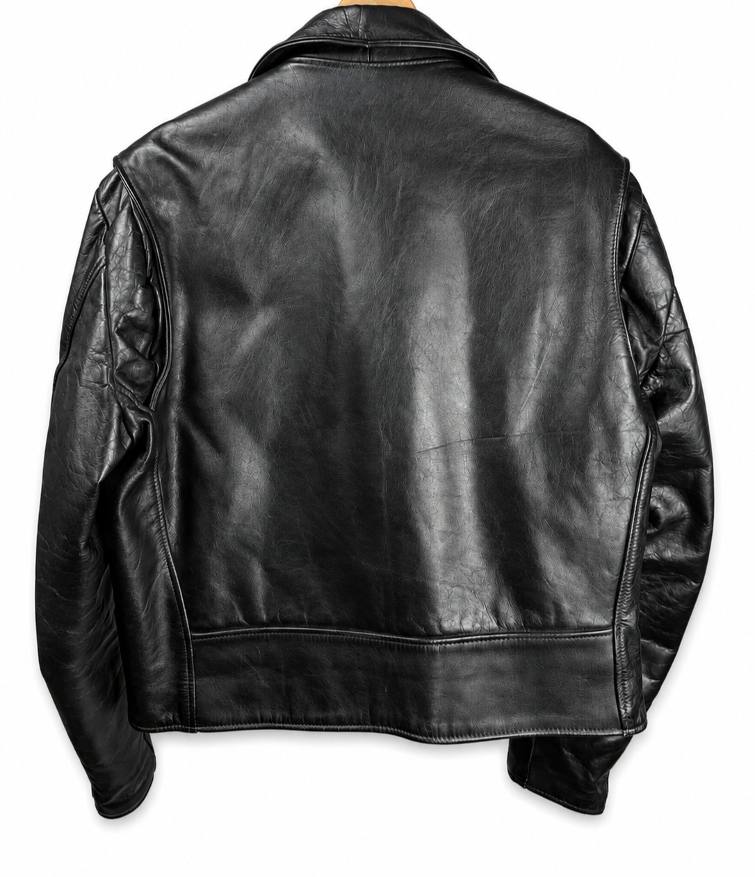 Men Black Leather Jacket Motorcycle Moto Punk Rock Genuine Leather Biker Jacket