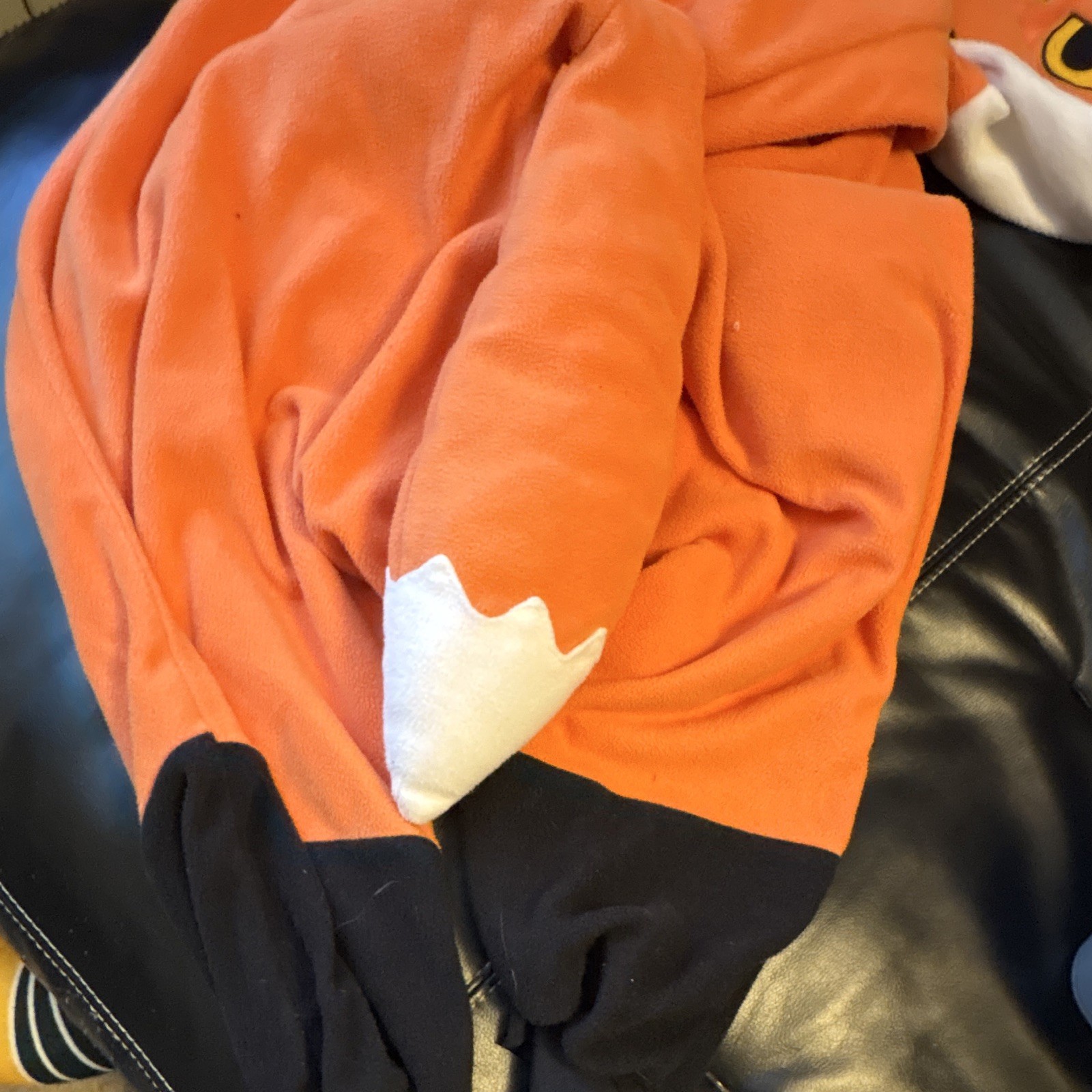 SAZAC Fox One Piece Costume one piece Hooded Button Front Orange White Black