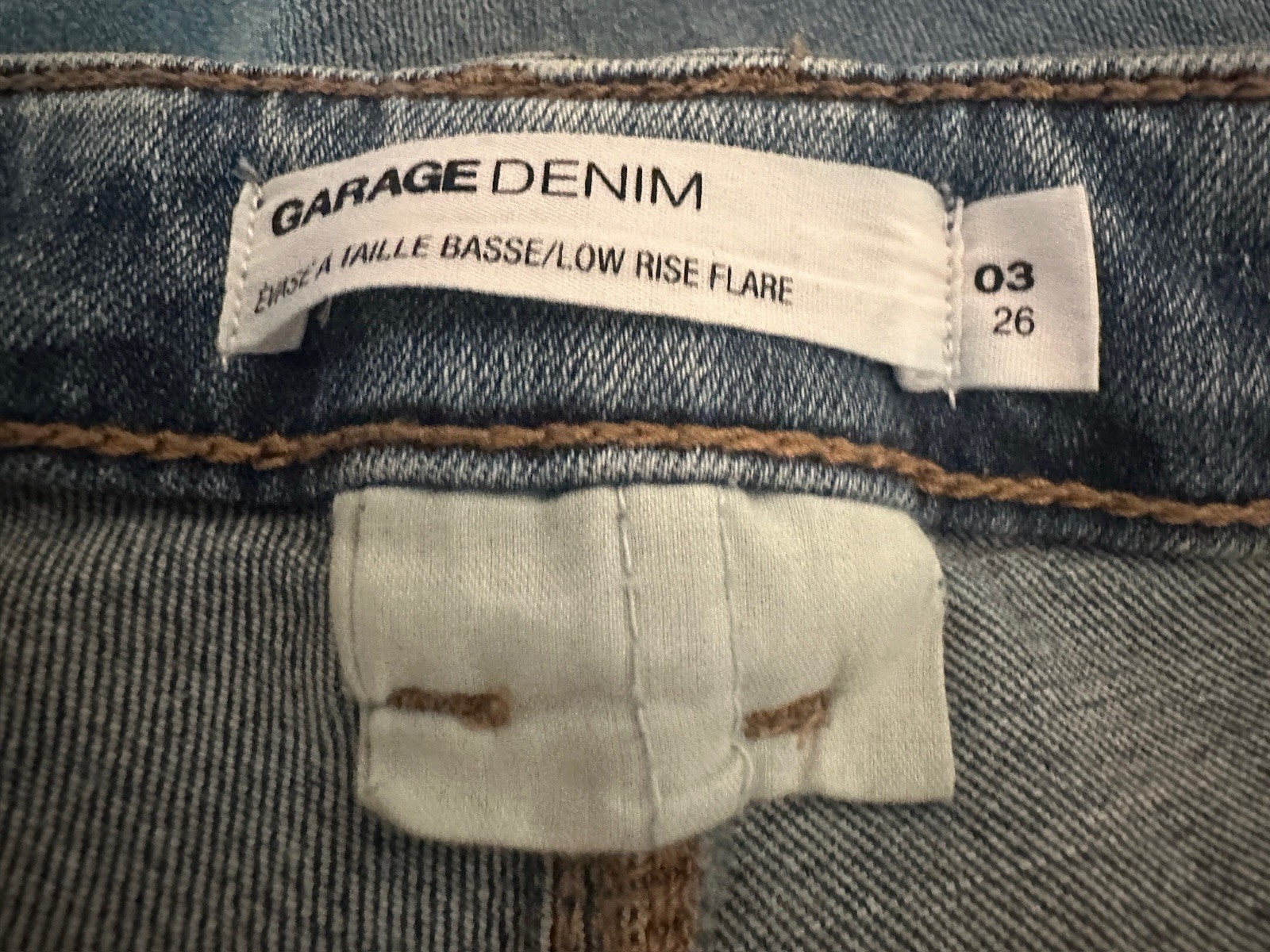NWT Garage Low Rise Flair Bootcut Jeans Women’s Size 03 26 inch waist