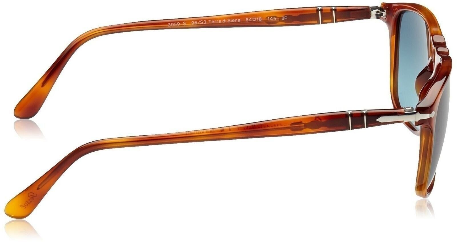 Persol Unisex PO3059S Land of Siena/Polarized Gradient Blue Sunglasses