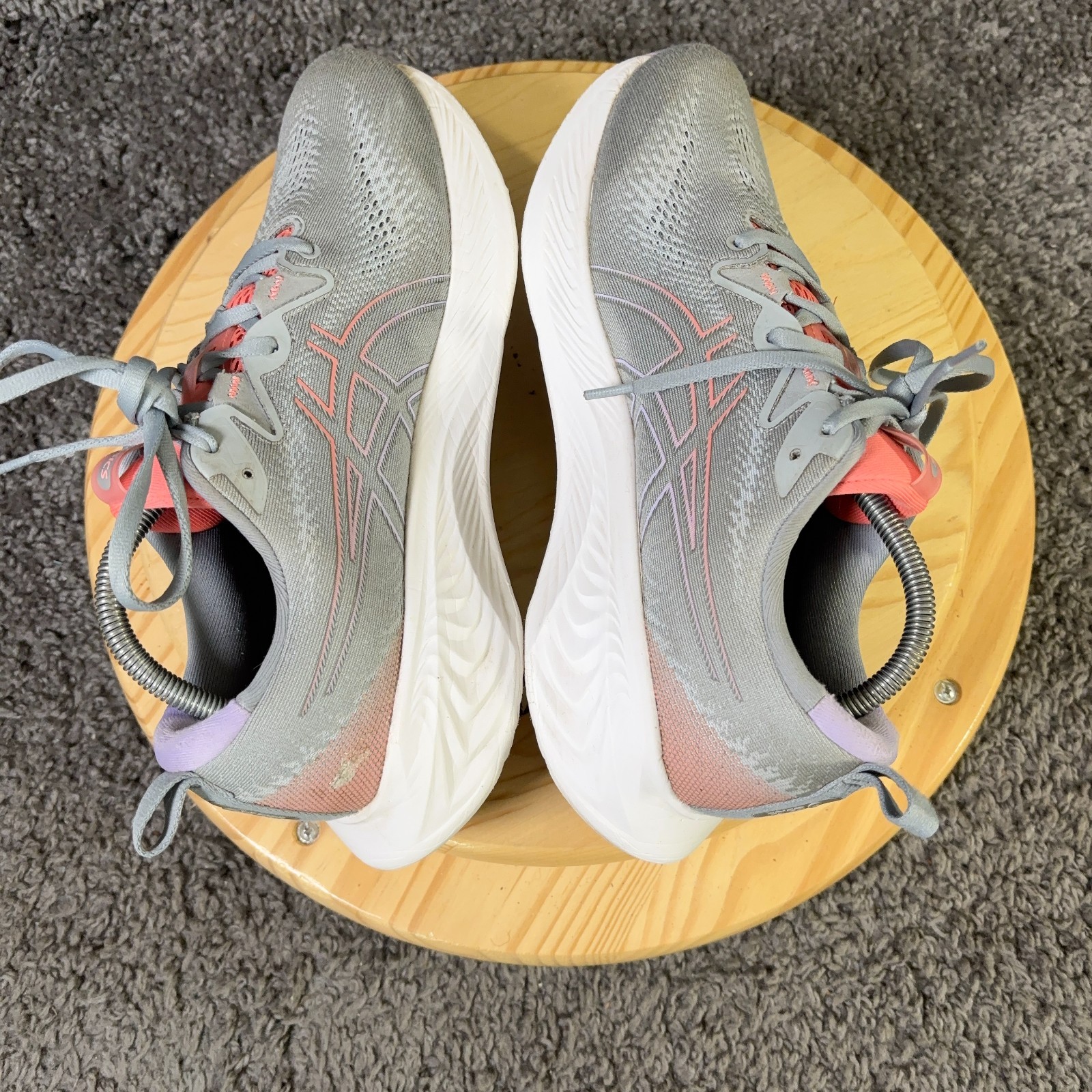 Asics Gel Cumulus 25 Running Shoe Womens Size 10.5 Sheet Rock Papaya Gym Sneaker