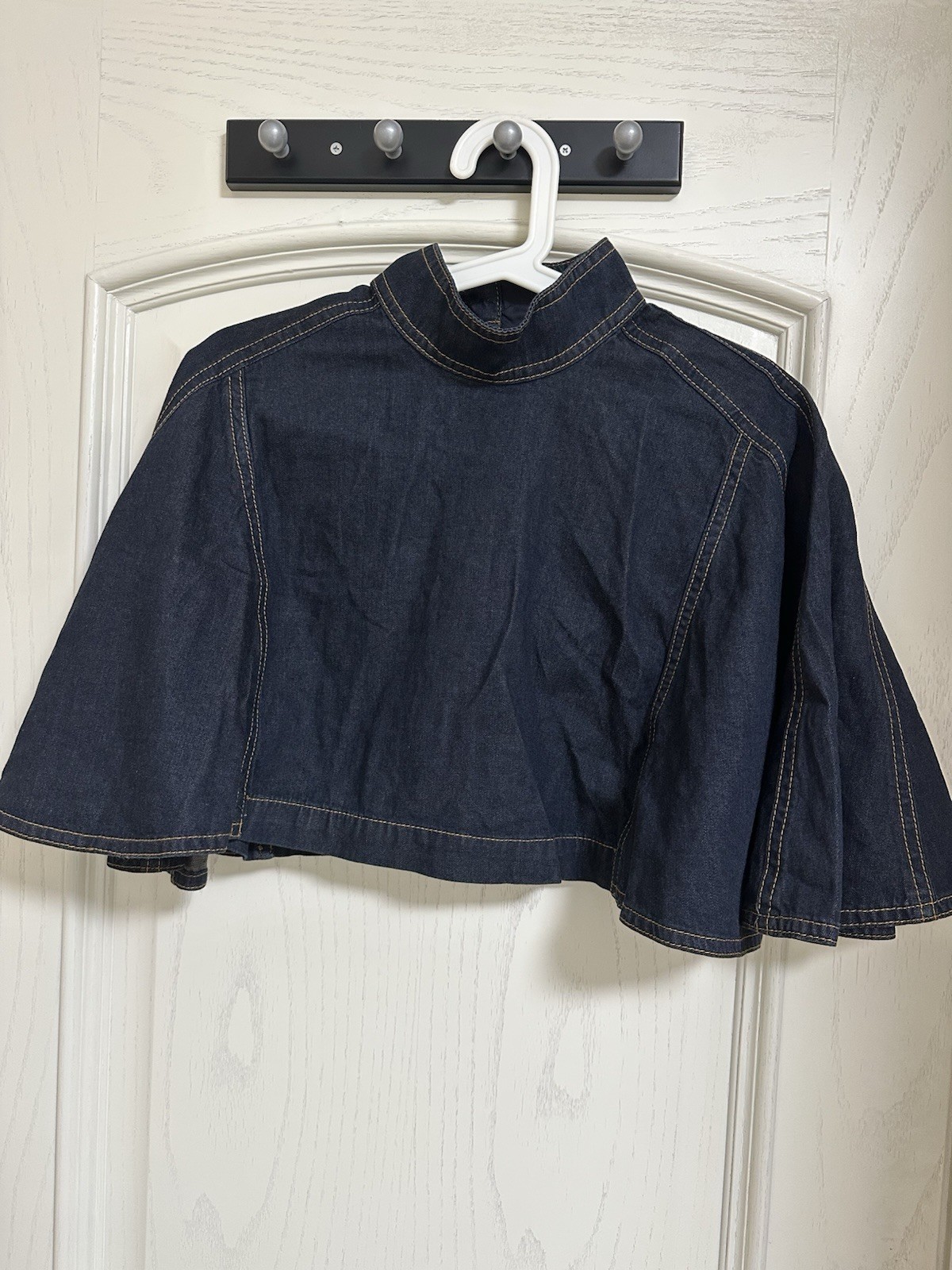 AUTH ZIMMER MANN Hypnotic Denim Capelet NIGHT SKY