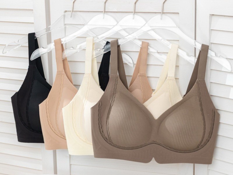 Women Bras Full coverage Seamless thin Solid Sport Plus Size Underwear 99661