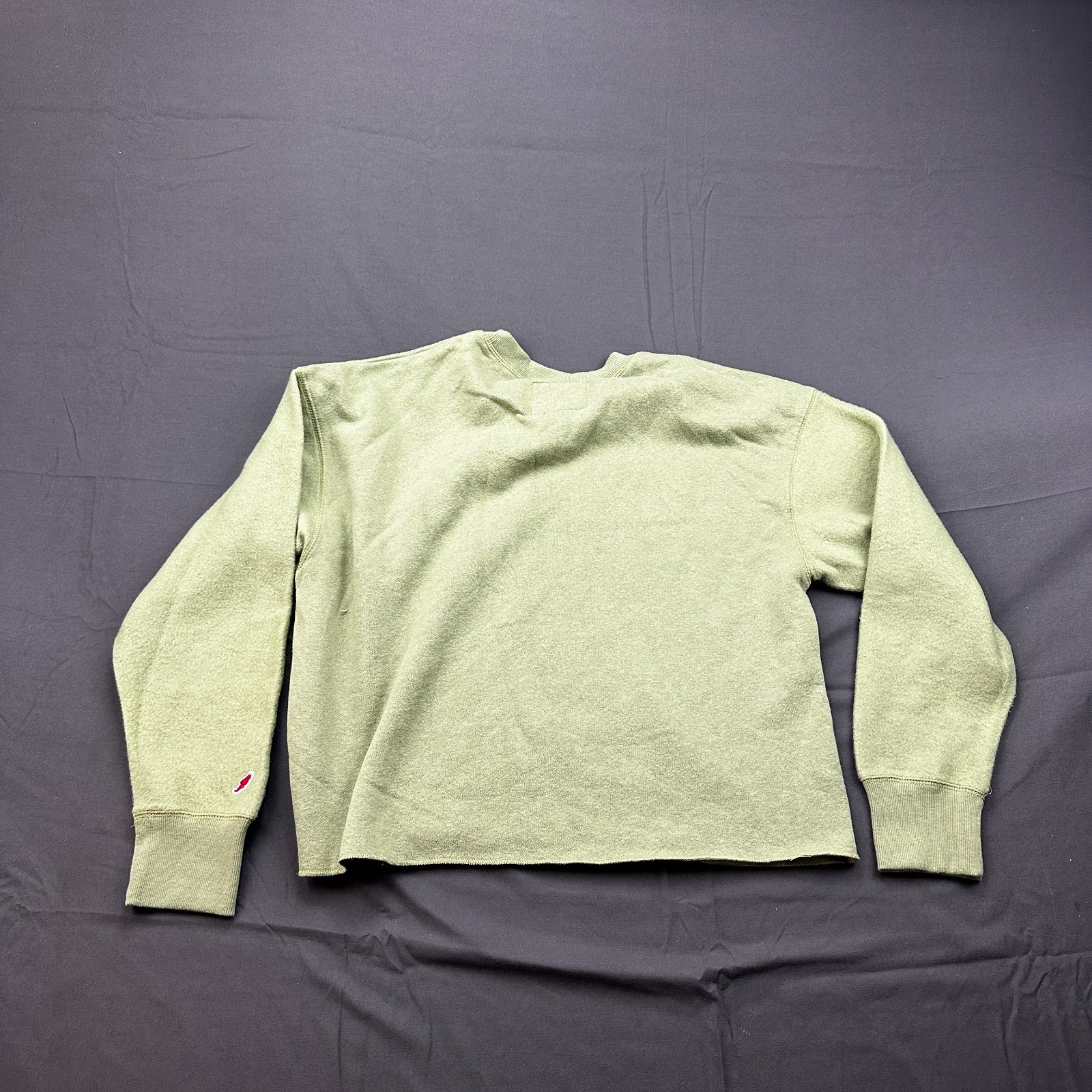 League Collegiate Sweatshirt Womens Medium Sage Green Montana Logo Fleece Lined