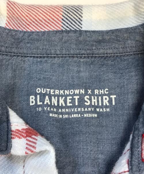 RHC Ron Herman x OUTERKNOWN Men’s Red Cotton Long Sleeve Shirt M Wash