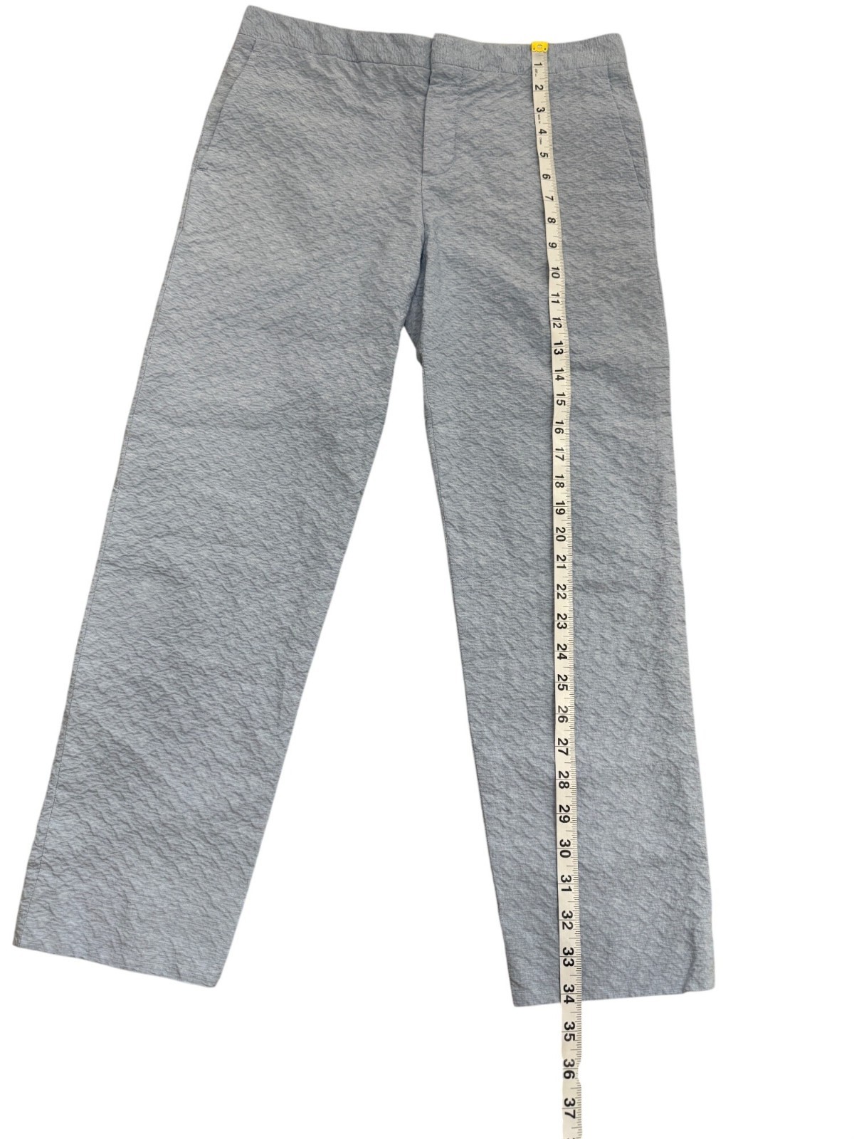 Chloe Womens Textured Ankle Pants Chino Sea Spray Blue Size 38 / US 6