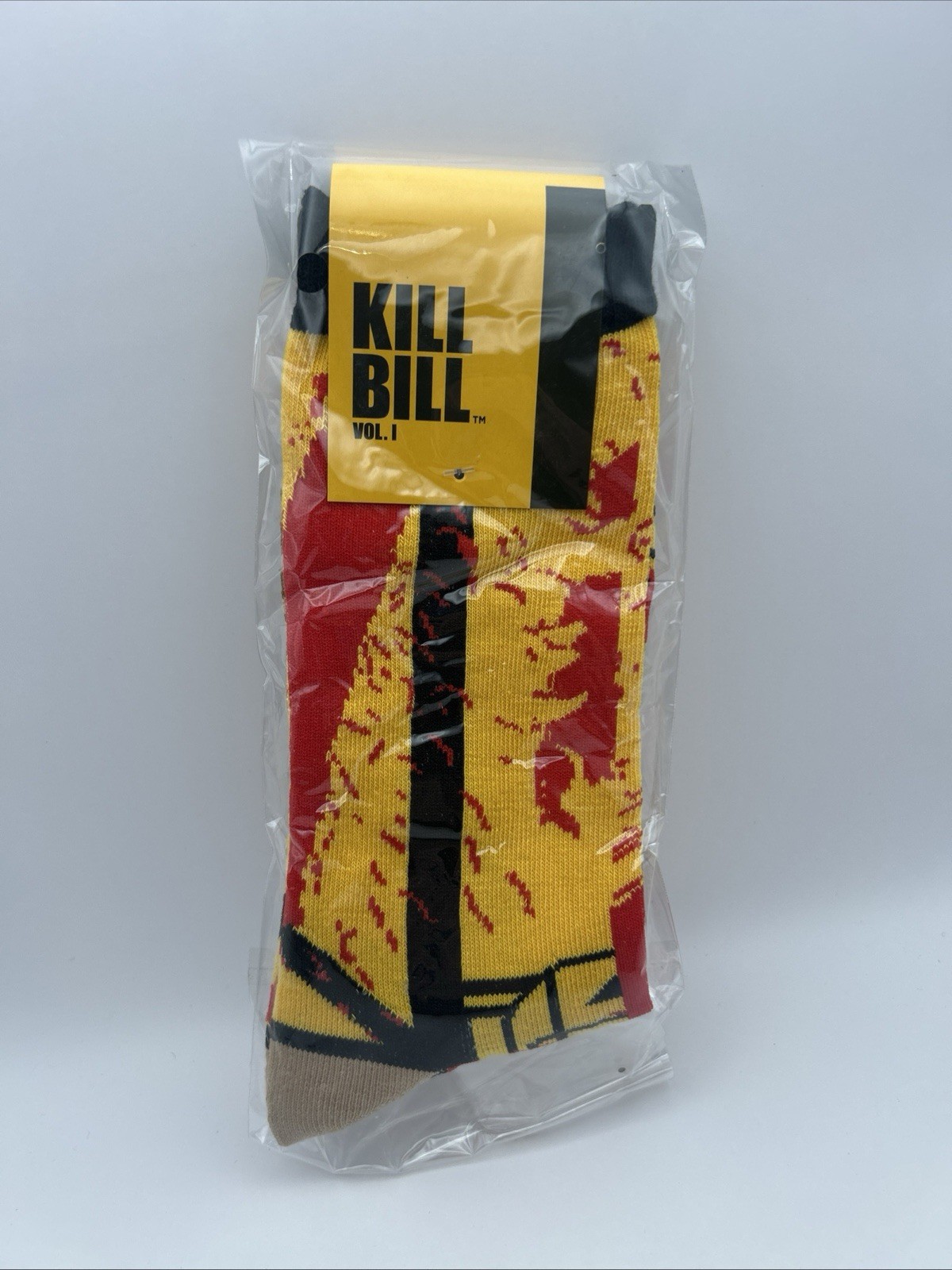 Kill Bill Vol. 1 Socks Loot Crate Exclusive Yellow Blood Splatter New Fortnite