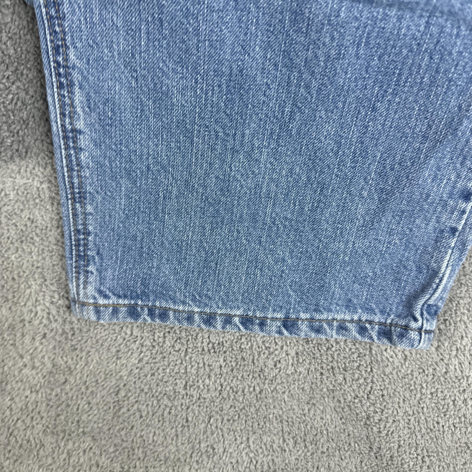 Carhartt Jeans Womens 18×30 Blue High Rise Relaxed Fit WB 160 AIO Denim Workwear