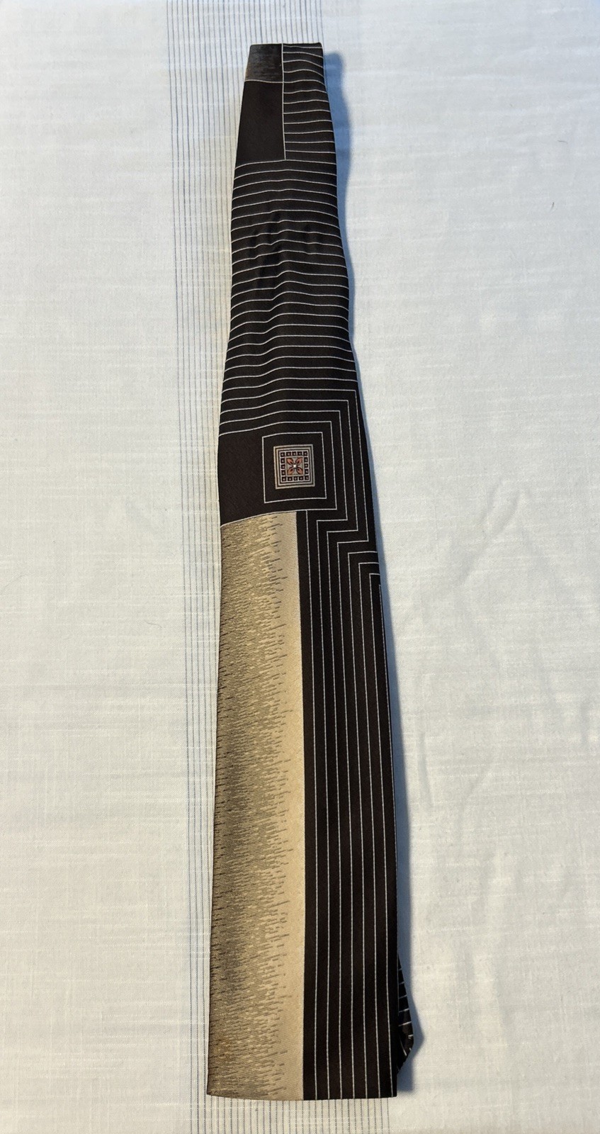 Vintage Juka Trevira Spitzenklasse Square Bottom Tie