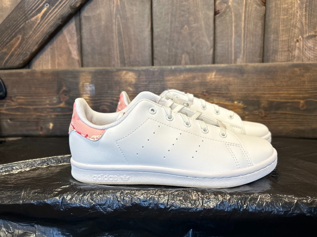 Adidas Big Kids Stan Smith rose flower Shoe FV7406