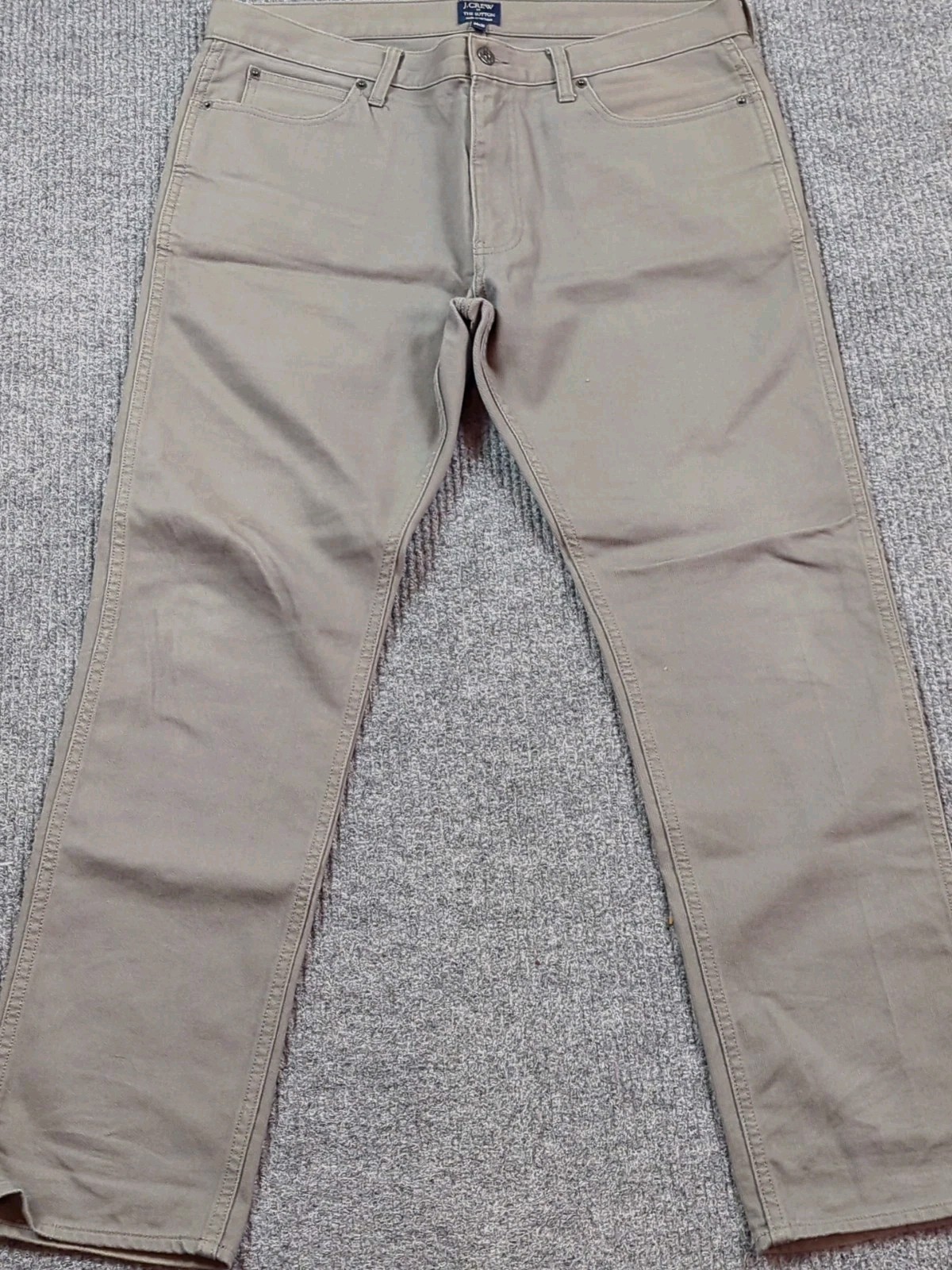 J Crew Jeans Men 36×30 Gray Straight The Sutton Denim Cotton