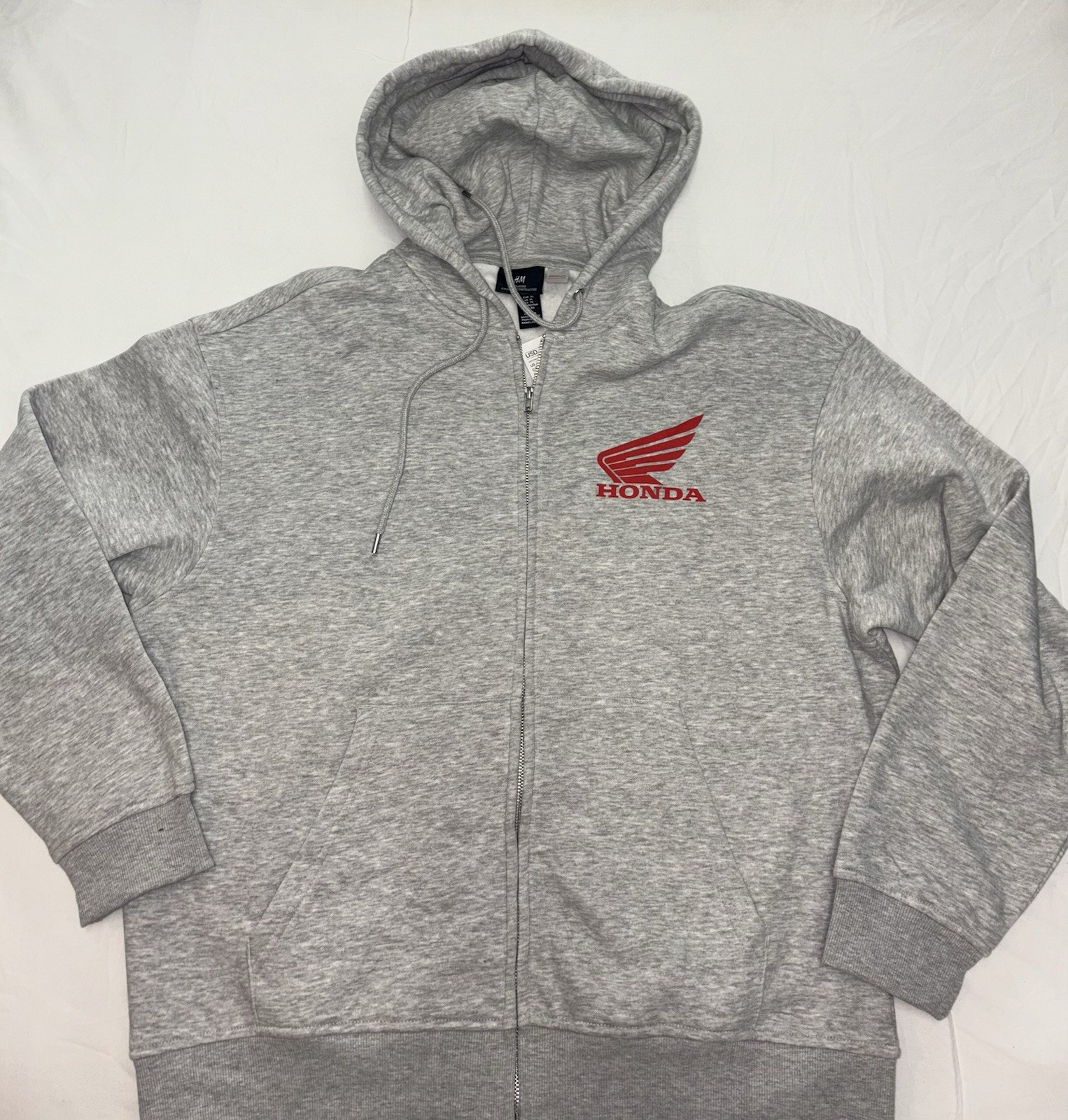 H&M X HONDA Loose Fit Printed Zip-through Hoodie Size X-Large