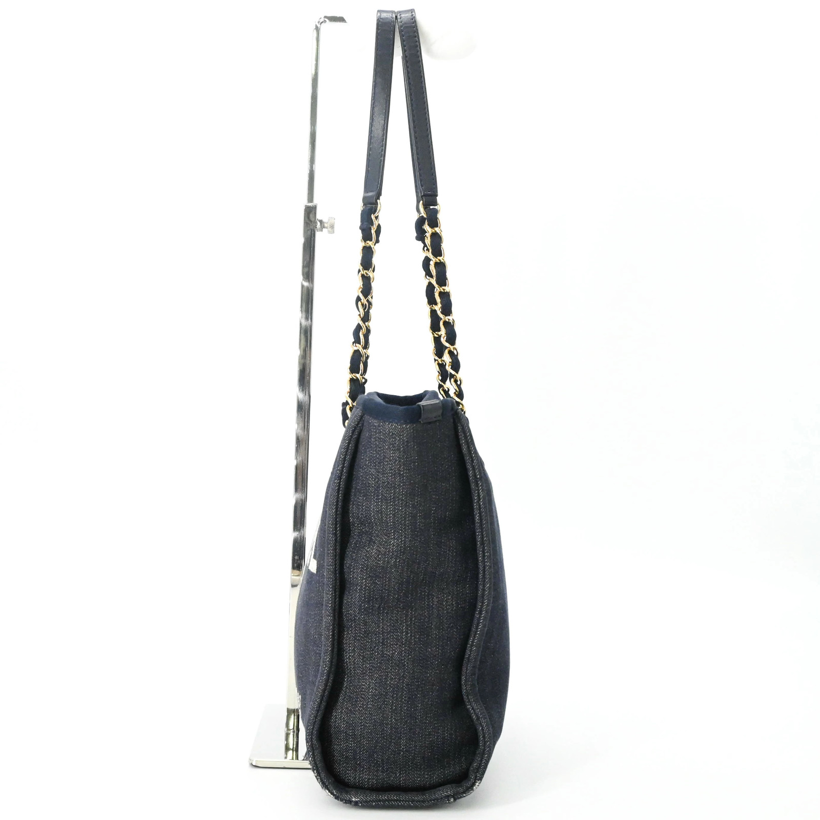 Chanel Deauville PM Tote Bag Chain Navy e Seal r0_0602