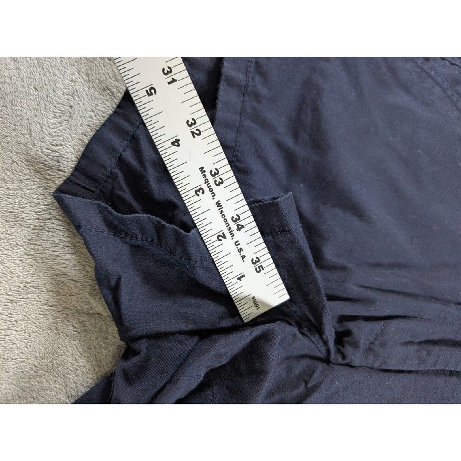 J.Crew Factory Chino Shorts Womens 8 Navy Blue Broken In Cotton Style 36234