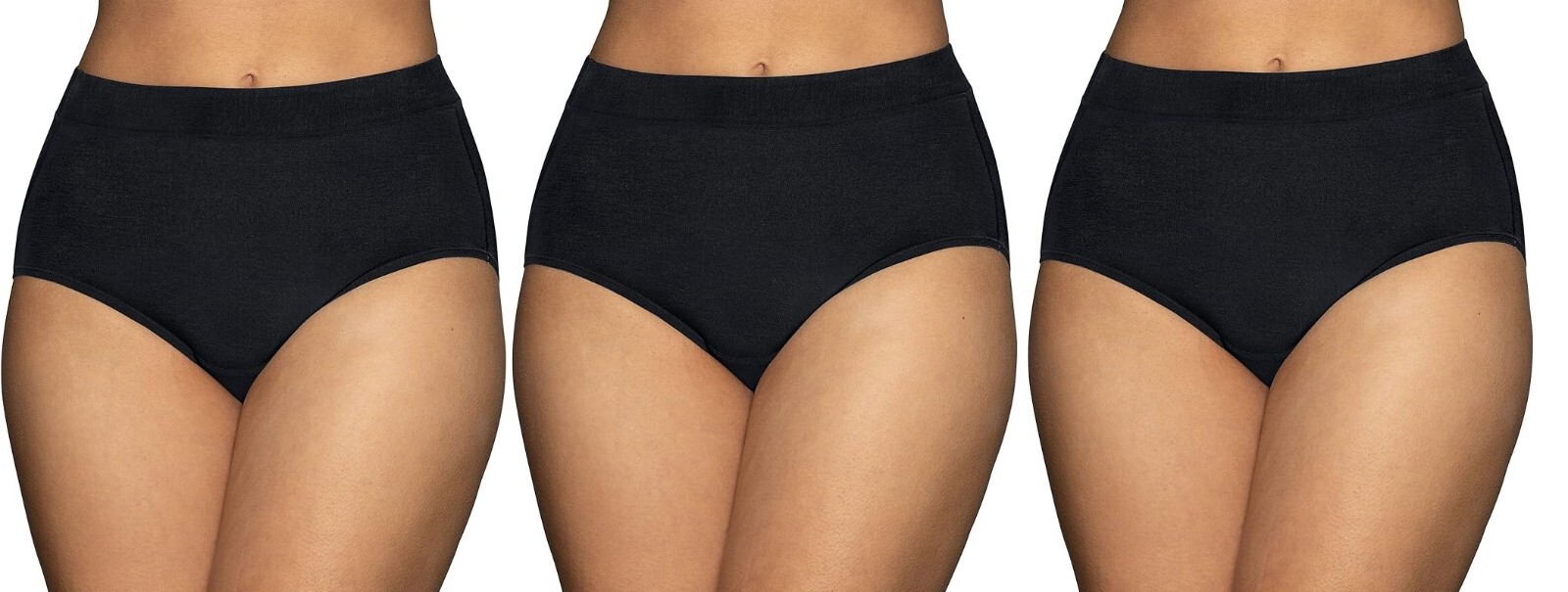 3 Pairs Vanity Fair Women’s Beyond Comfort Brief Modal 13251