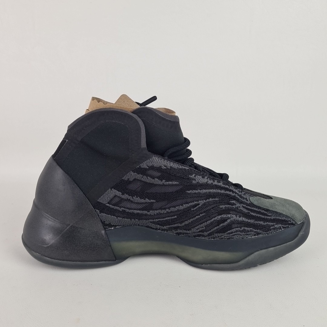 Adidas Men’s Yeezy Qntm GX1317 Lace Up Sneakers Athletic Shoes Black Sz 6.5
