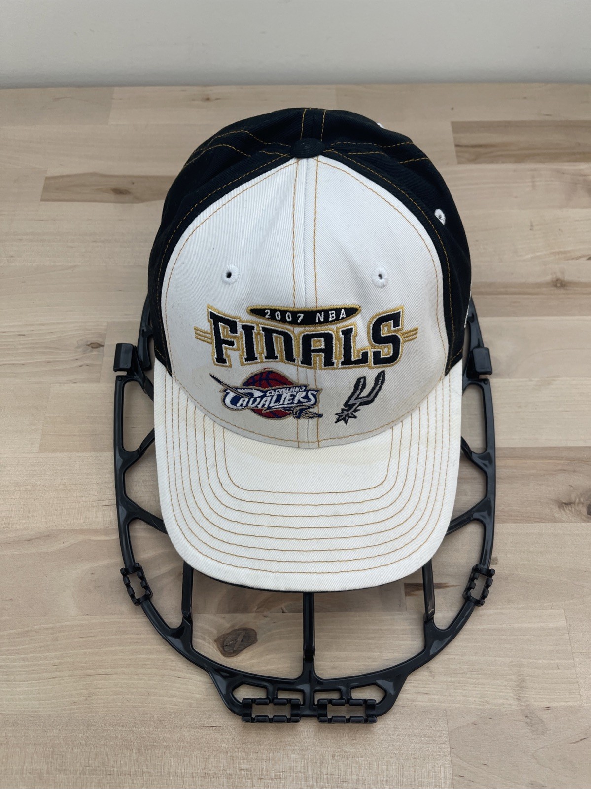 2007 NBA Finals Spurs vs. Cavaliers Adidas Adjustable Hat LeBron James 1st Final