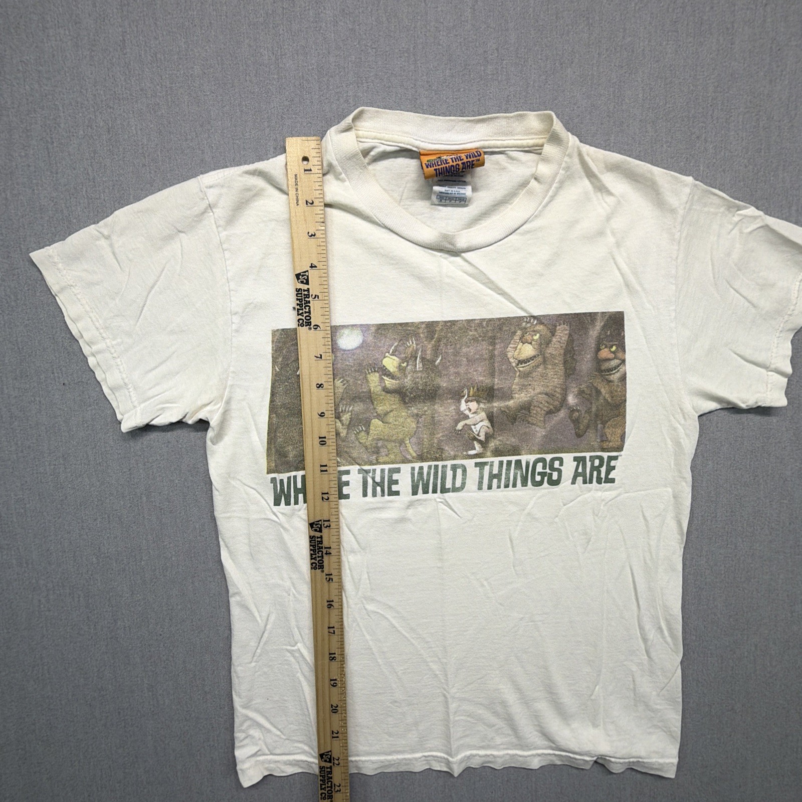 Vintage Where The While Things Are Shirt Size Small Box Logo 90s Y2K