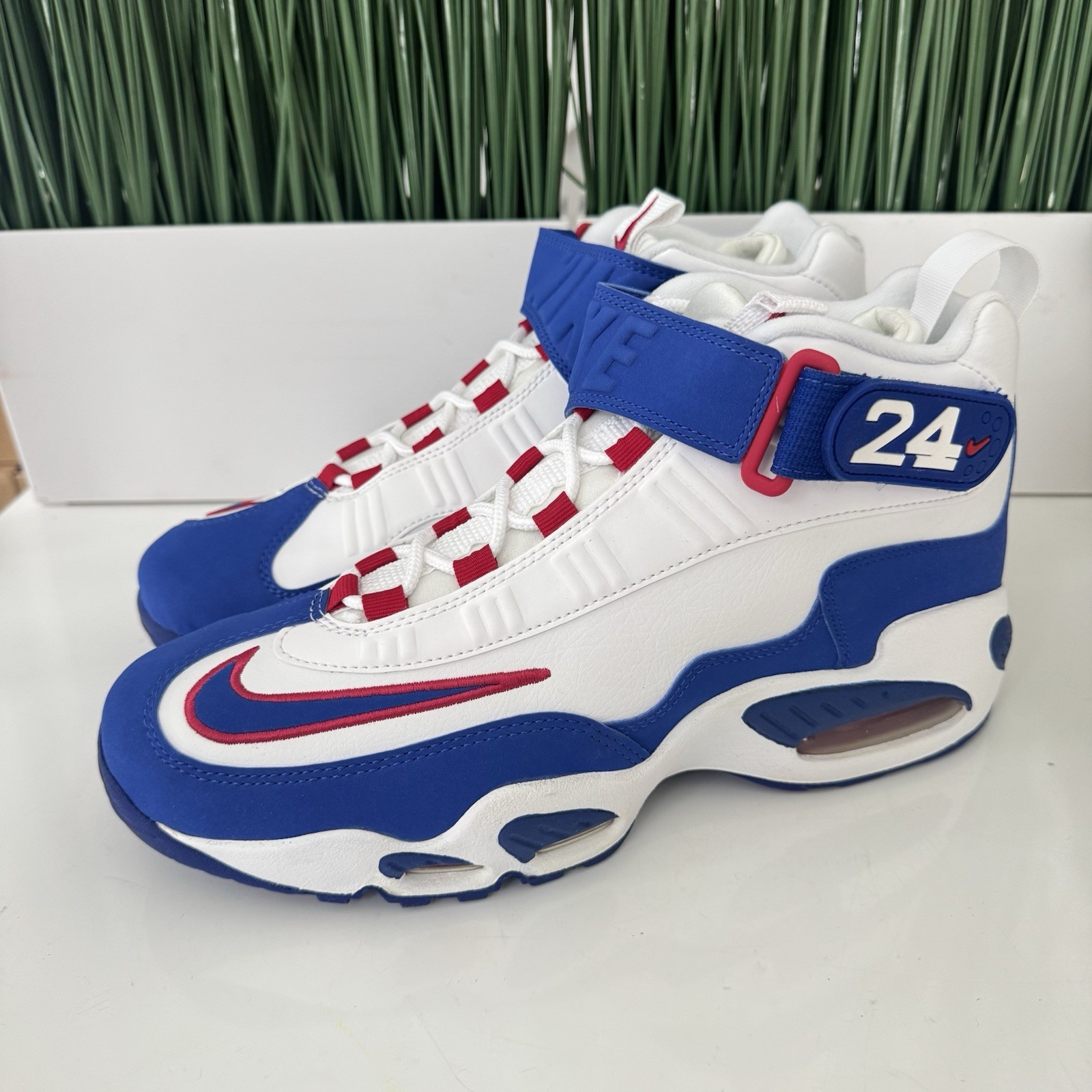 Nike Air Griffey Max 1 USA NBY White Royal Mens Shoes DX3723-100 Size 10.5