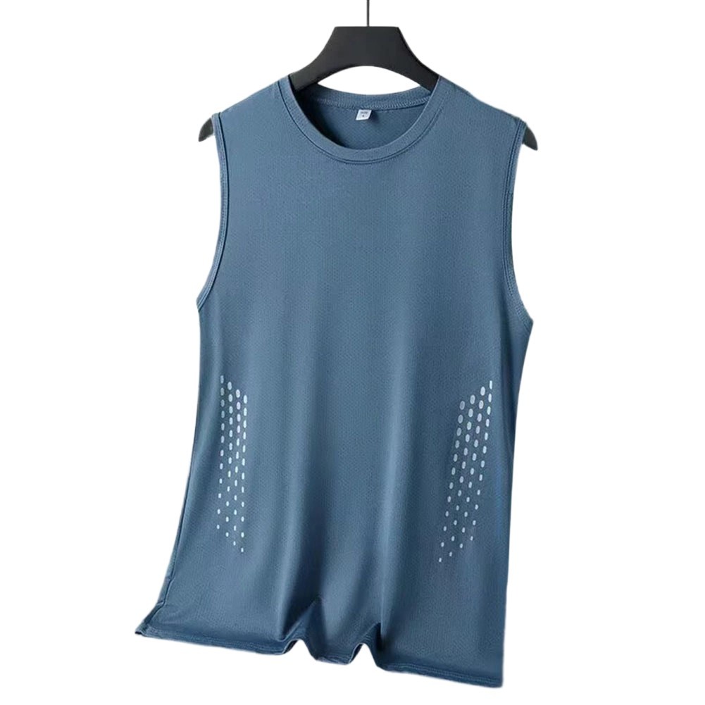 Fitness Apparel Men Tank Top Workout Muscle Shirt Casual Style Loose Fit