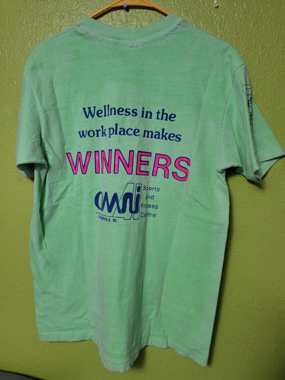 Vintage 1980s Shirt Omni Monopoly Green 1989 Sports Fitness Single Stitch USA