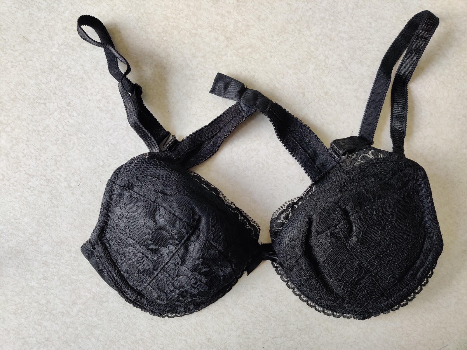 dipti RJ608 lace padded,push up bra,with removable pads in black white red,
