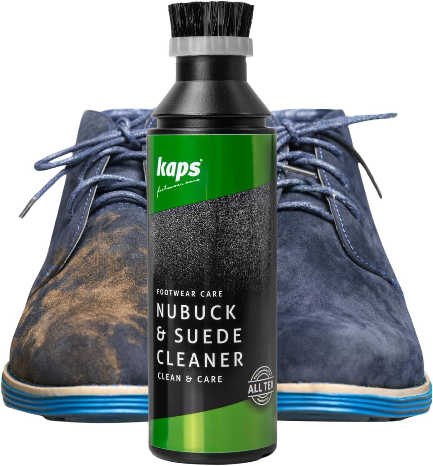 Versatile Nubuck & Suede Cleaner – 75ml, All-Color Applicator with Cloth & Brush