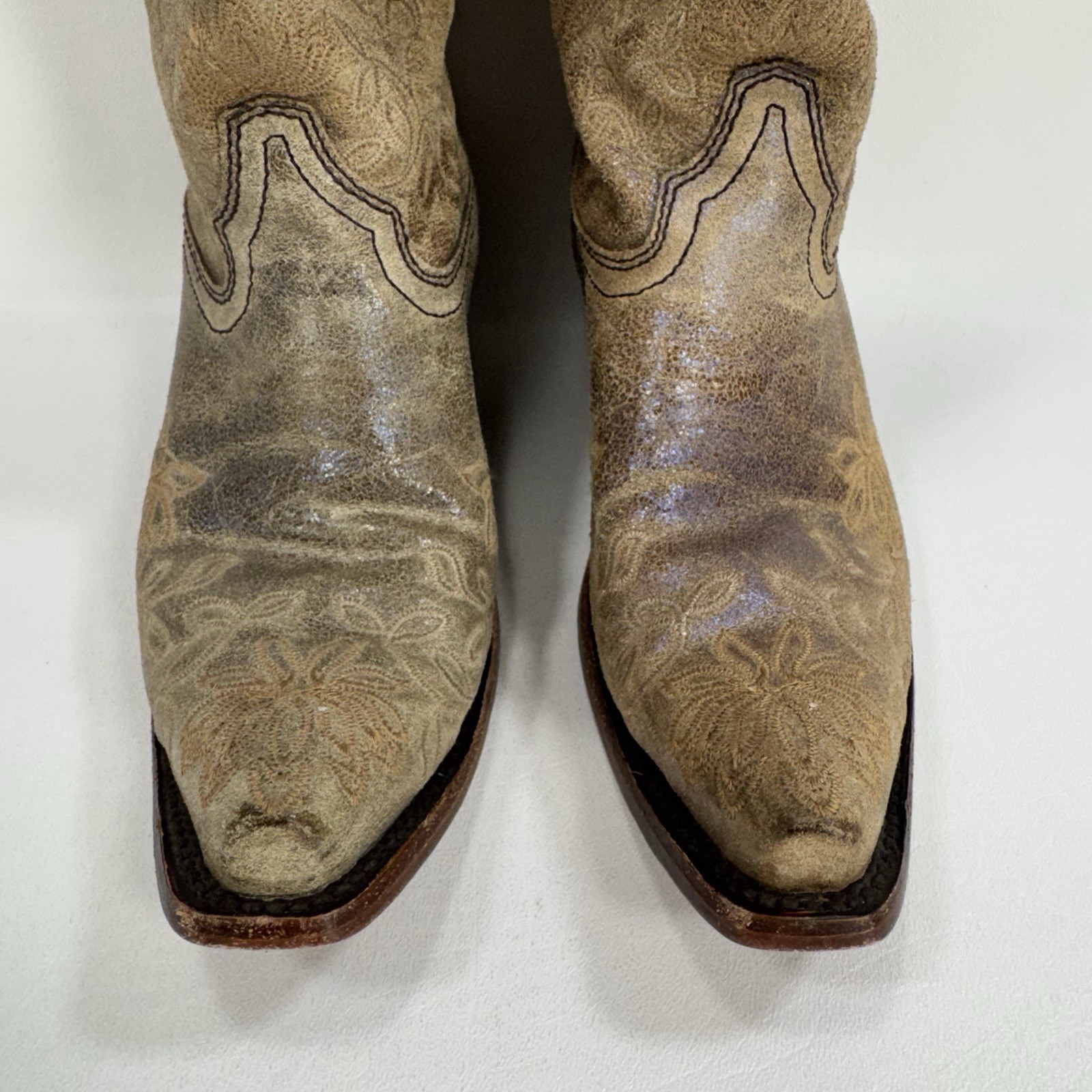 Circle G Floral Embroidery Western Boot Snip Toe L2038 Women’s Size 8.5 M
