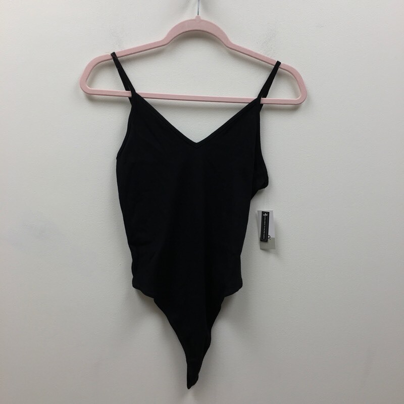 BP Womens One Piece BodySuit Black Stretch V Neck Spaghetti Strap M New Tankini