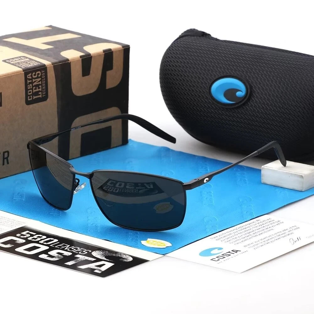 New in box Costa Turret Black/Grey 580p Polarized Sunglasses