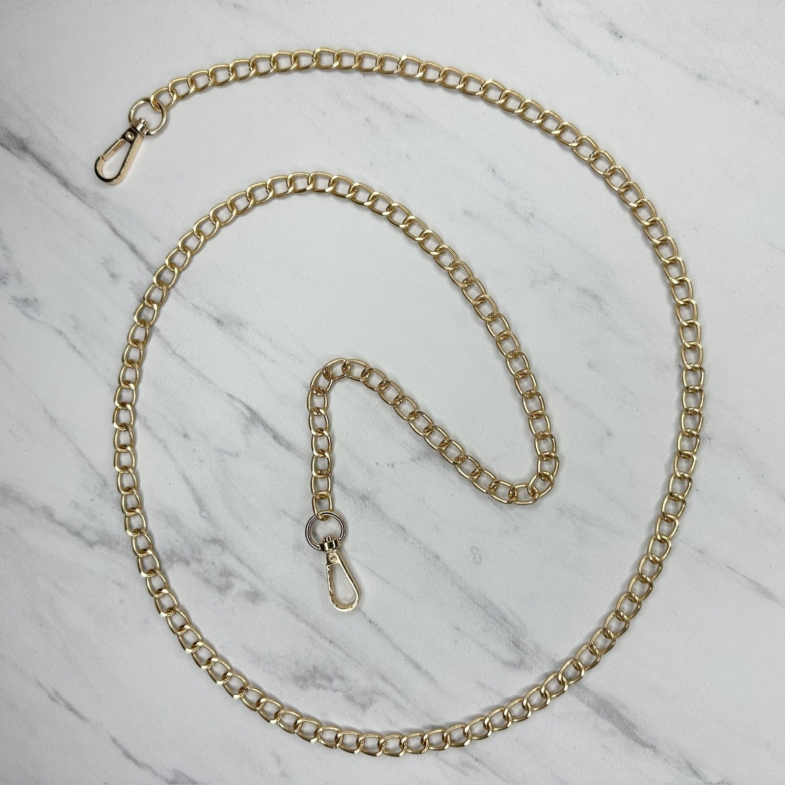 Gold Tone Chain Link Purse Handbag Bag Replacement Strap