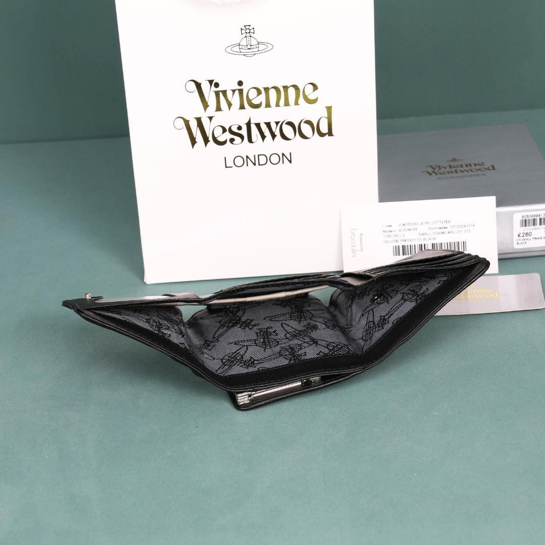 Vivienne Westwood Gamaguchi Trifold Wallet Color Black 11cm × 9cm × 3.5cm NEW