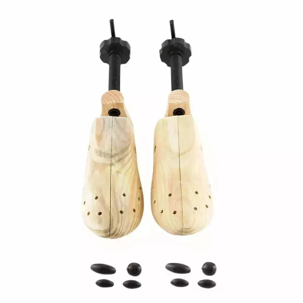 2025 One Pair 2-way Wooden Adjustable Shoe Stretcher for Men Women Size 9-13