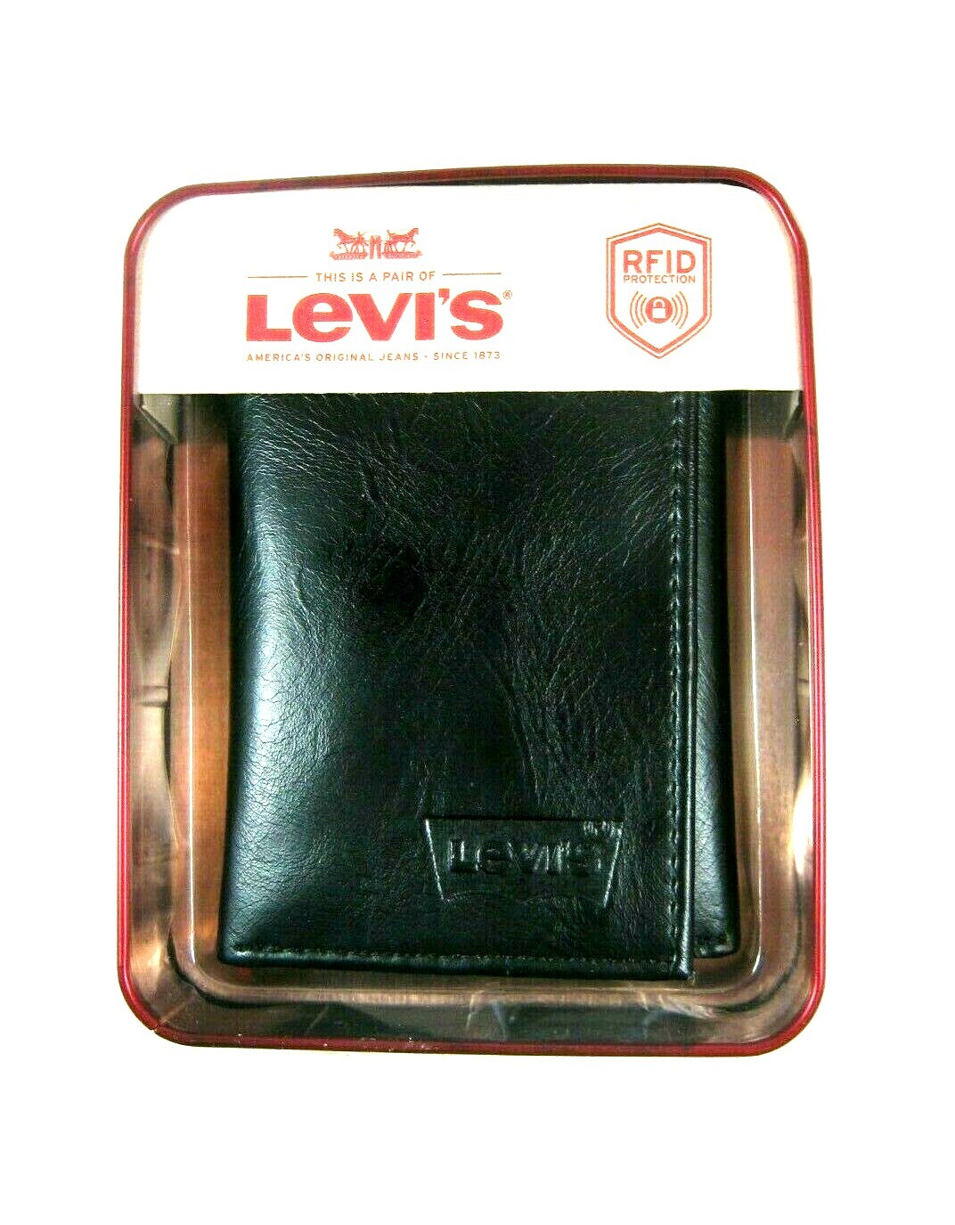 Levi’s Mens Trifold Security Leather Wallet RFID Blocking Select Color Style
