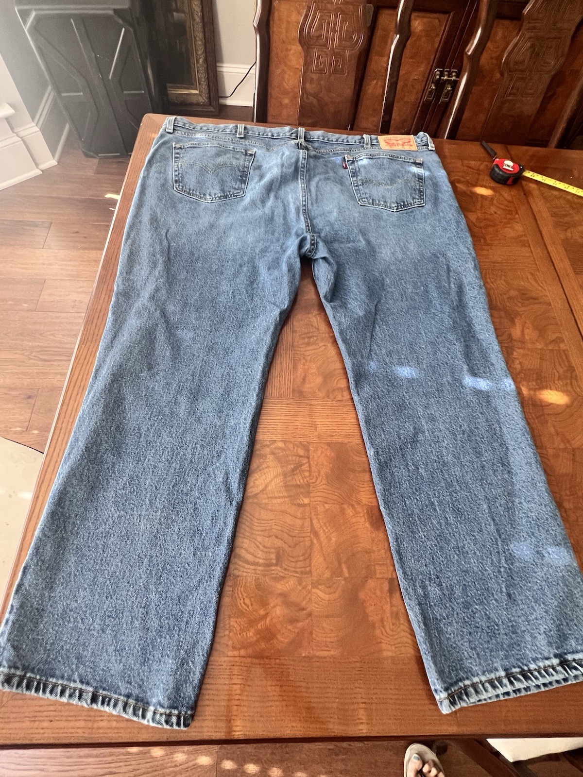 Levis 541 Athletic Taper Mens Jeans 48×30 Dark Wash Blue Stretch 18757-0081 NEW