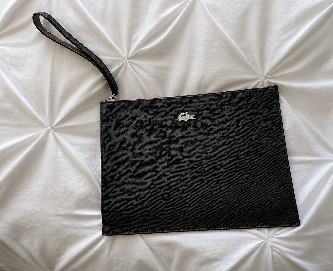 Anna Coated Piqué Canvas Pouch