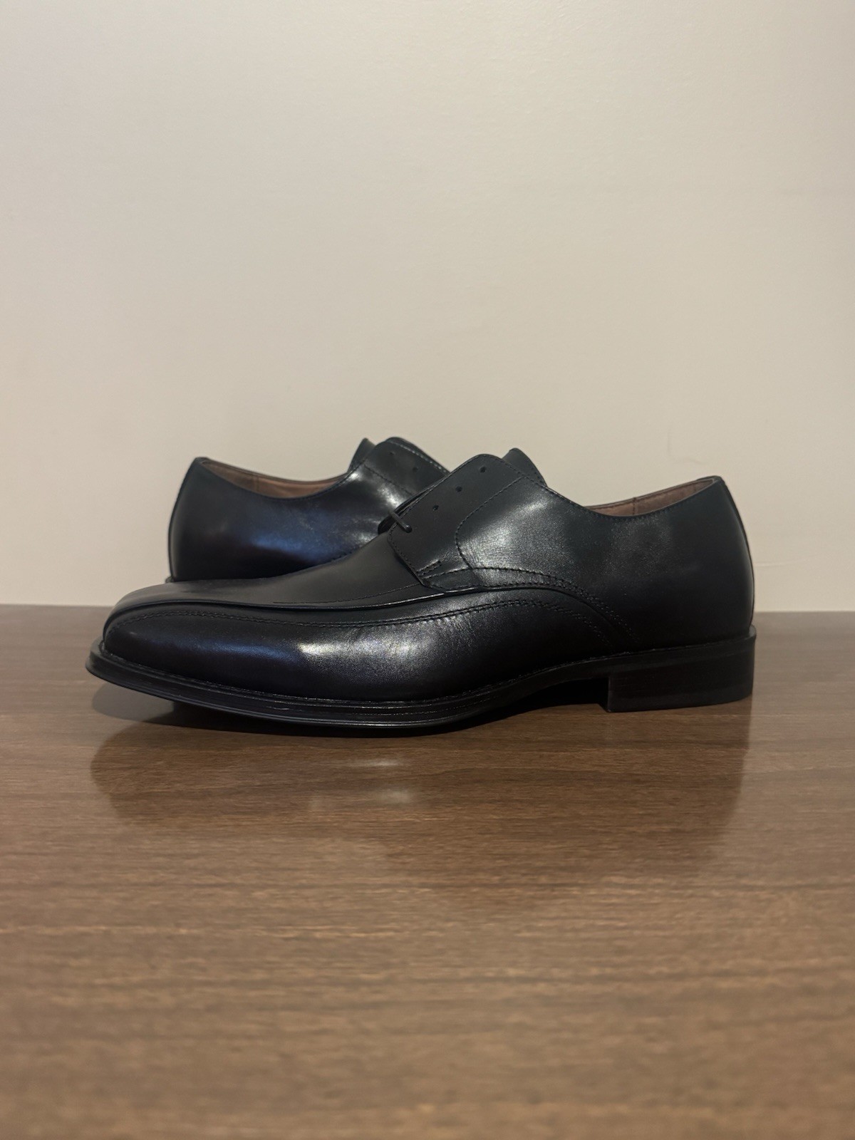 Johnston & Murphy Mens Leather Harding Oxford Dress Shoes Black Size 8.5