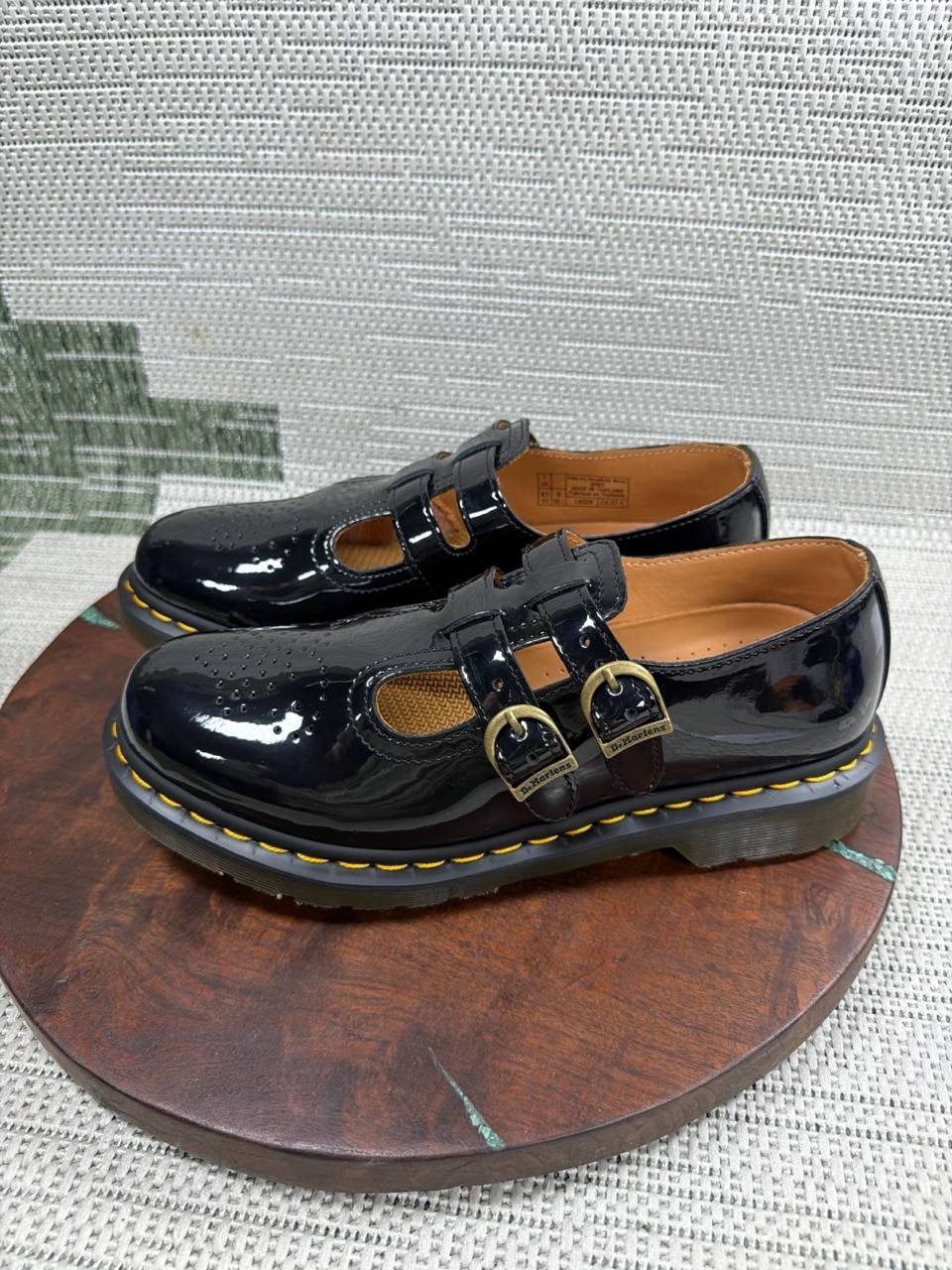 Dr Martens Shoes Women Size 9 Us 8065 Mary Jane Black Patent Leather Shiny